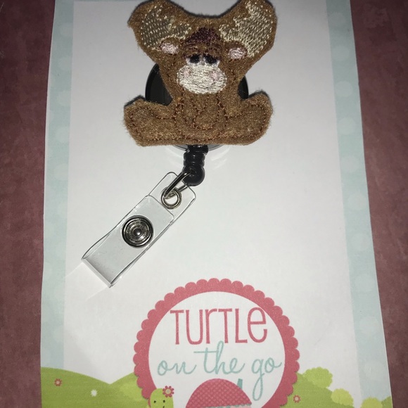 Baby Moose Retractable Reel ID Badge Lanyard - Picture 1 of 1
